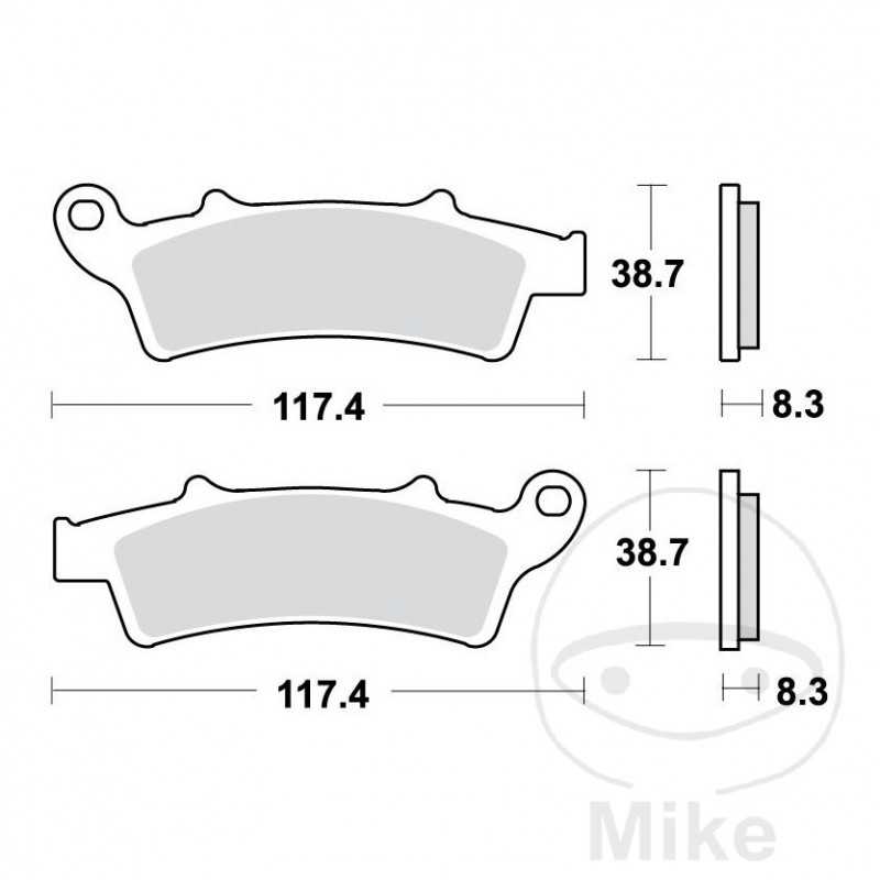 TRW Standard brake pads ALTN: 7320548 787.37.63