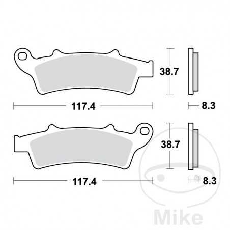 TRW Standard brake pads ALTN: 7320548 787.37.63