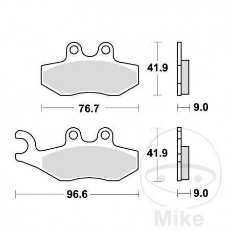 TRW Standard brake pads ALTN: 7320550 787.41.67