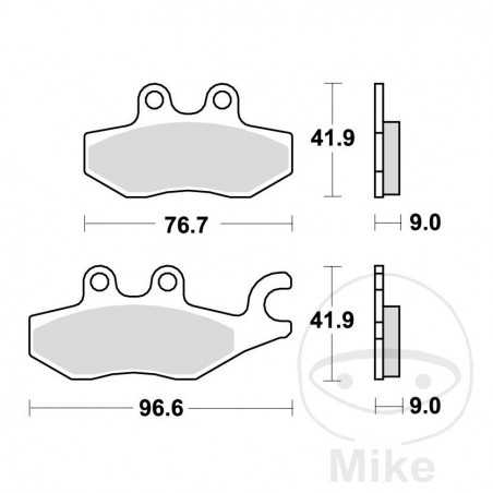 TRW Standard brake pads ALTN: 7320560 787.48.45