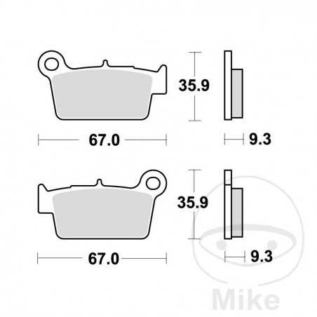 TRW Standard brake pads OFFROAD ALTN: 7320039 787.54.61