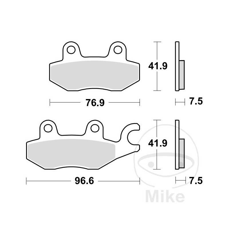 TRW SINTERED BRAKE PADS TRQ ALTN: 7370200 787.03.62