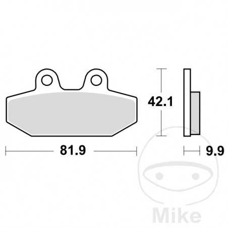 TRW Sintered rear brake pads ALTN:7370219 787.03.12
