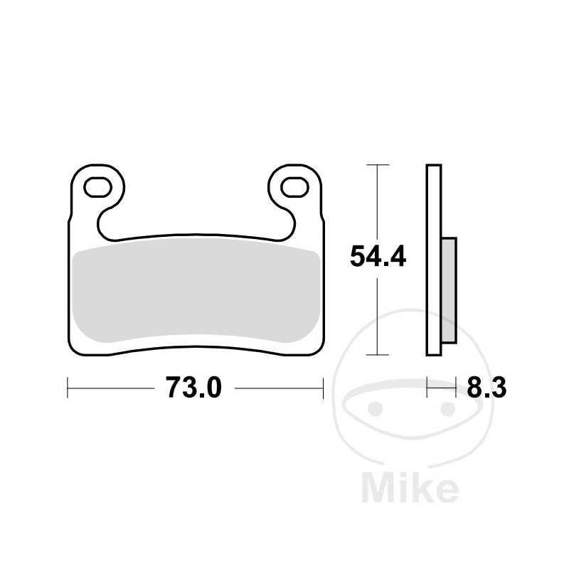 TRW SINTERED BRAKE PADS SCR ALTN:7370223 787.03.13