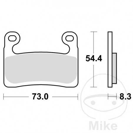 TRW SINTERED BRAKE PADS SCR ALTN:7370223 787.03.13