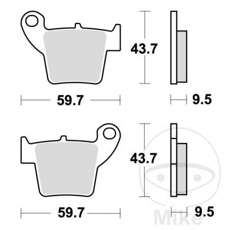 TRW SINTERED BRAKE PADS RSI 787.03.18