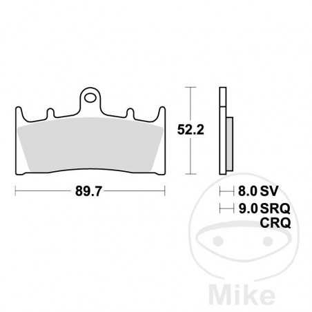 TRW Standard brake pads ALTN: 7376510 787.26.66