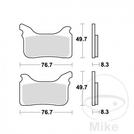 TRW SINTERED BRAKE PADS RSI ALTN: 7320724 787.47.87