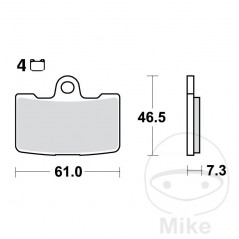 TRW Sintered front brake pads ALTN: 7323165 787.50.73