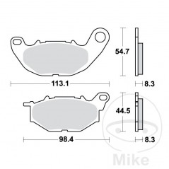 TRW SINTERED BRAKE PADS TRQ ALTN: 7320095 787.03.60