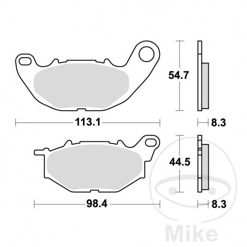 TRW SINTERED BRAKE PADS TRQ ALTN: 7320095 787.03.60