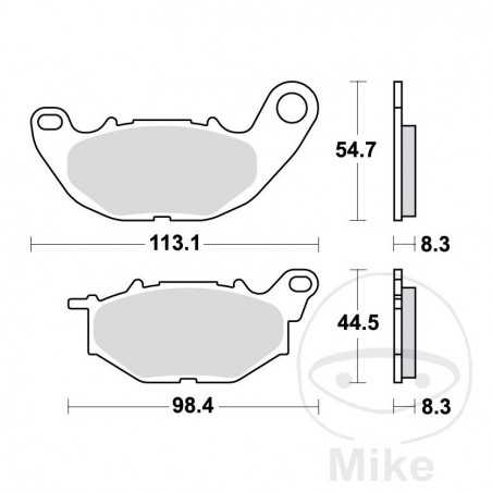 TRW SINTERED BRAKE PADS TRQ ALTN: 7320095 787.03.60