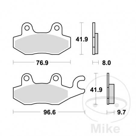 TRW Standard brake pads ALTN: 7376569 787.10.64