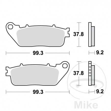 TRW Sintered rear brake pads ALTN: 7322654 787.05.04