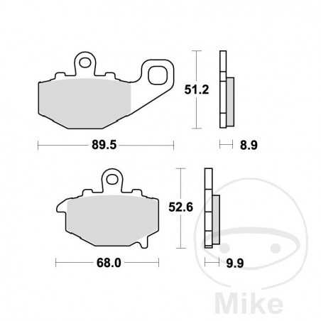 TRW Standard brake pads ALTN: 7376536 787.14.11