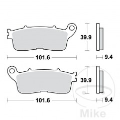 TRW Sintered rear brake pads ALTN: 7320022 787.09.15