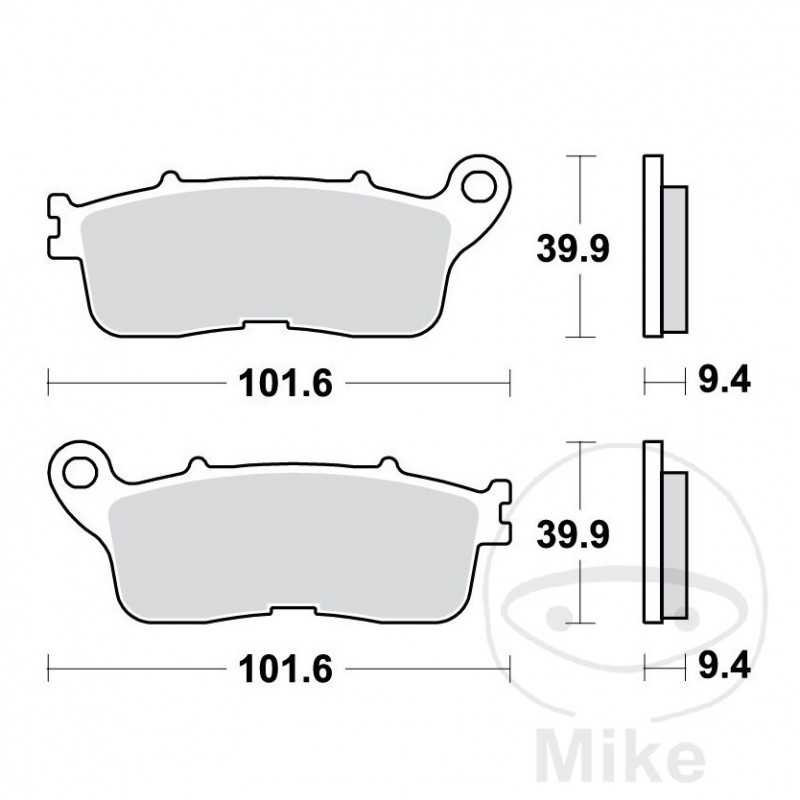 TRW Sintered rear brake pads ALTN: 7320022 787.09.15