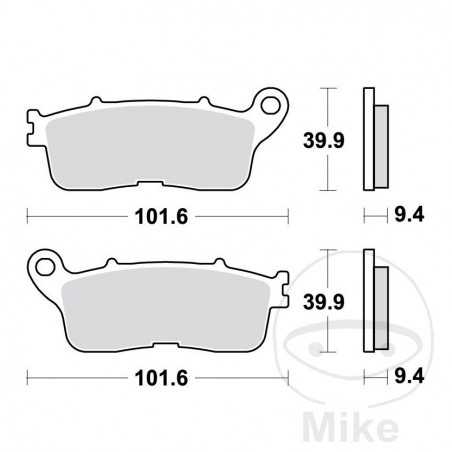 TRW Sintered rear brake pads ALTN: 7320022 787.09.15