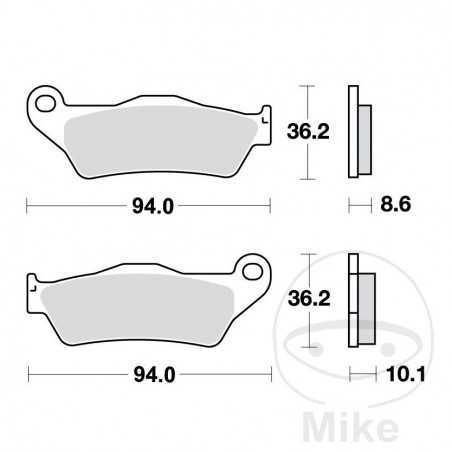 TRW Standard brake pads ALTN: 7324247 787.06.11