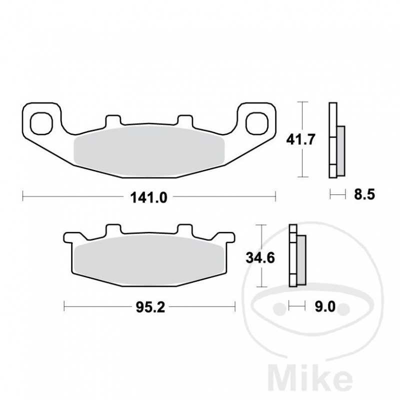 TRW Standard brake pads ALTN: 7370737 787.17.67