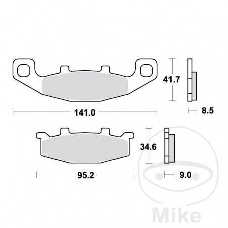 TRW Standard brake pads ALTN: 7370737 787.17.67