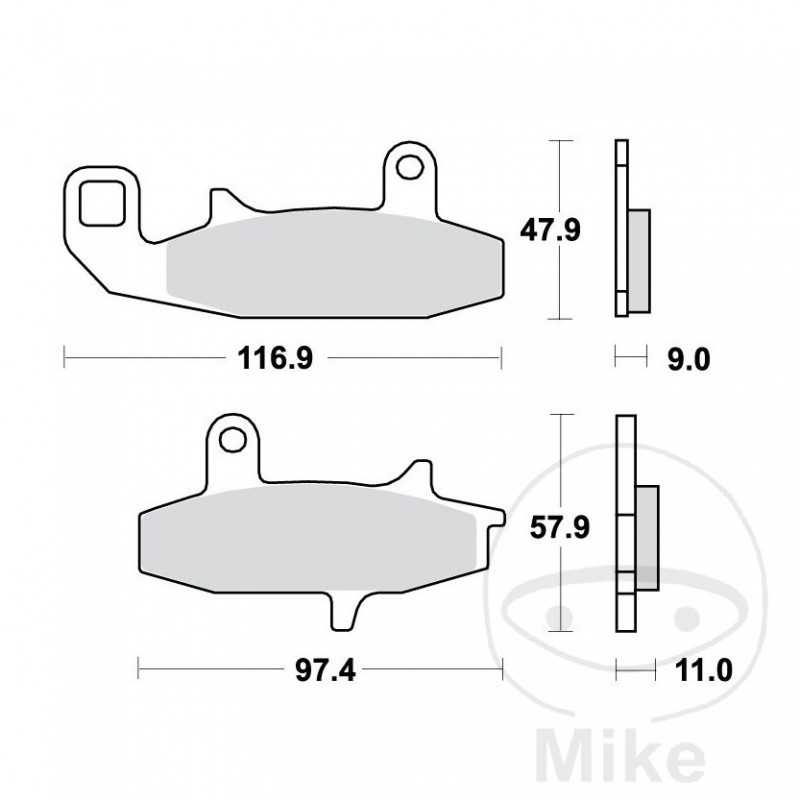 TRW Standard brake pads ALTN: 7372428 787.20.39
