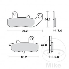 TRW Standard brake pads ALTN: 7374531 787.04.62