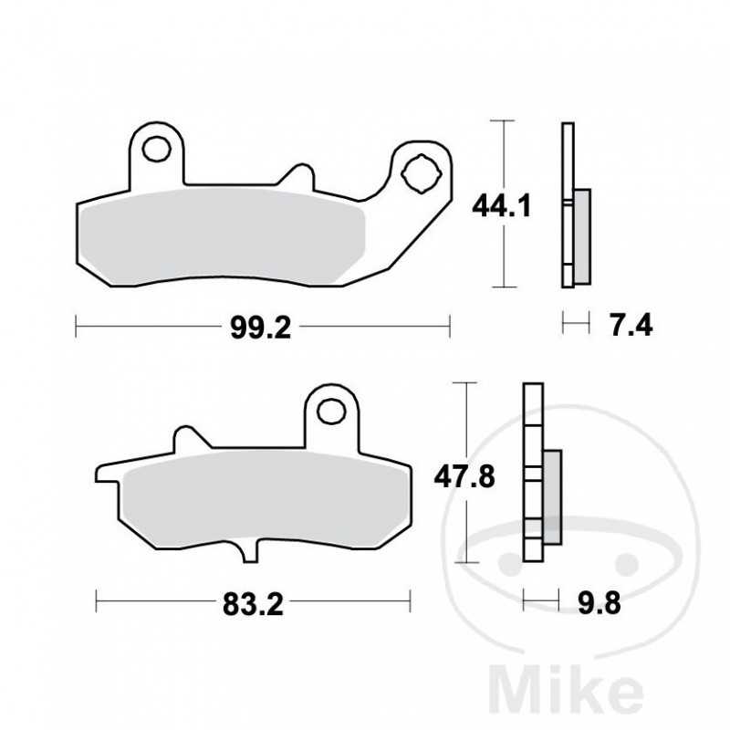 TRW Standard brake pads ALTN: 7374531 787.04.62