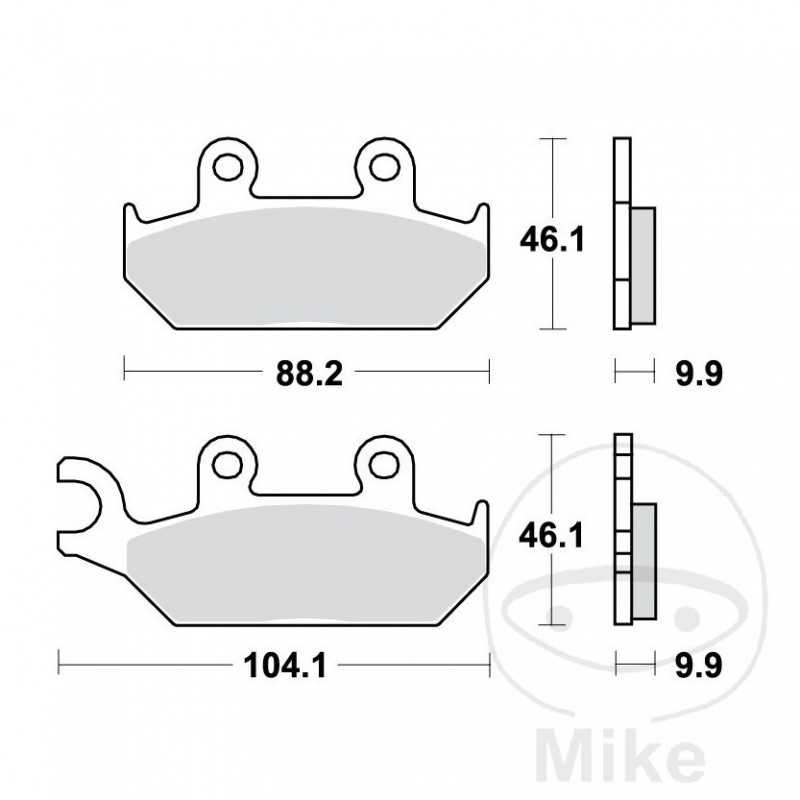 TRW Standard brake pads ALTN: 7375108 787.24.19