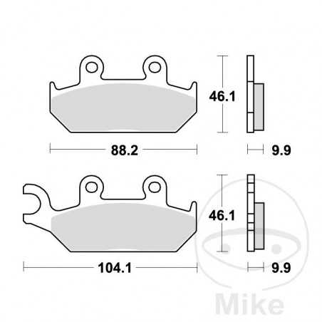 TRW Standard brake pads ALTN: 7375108 787.24.19