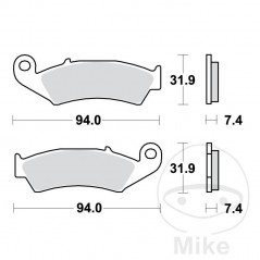 TRW Standard brake pads ALTN: 7370711 787.18.58