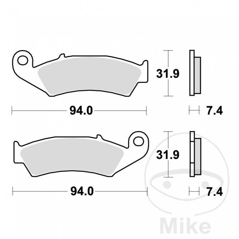 TRW Standard brake pads ALTN: 7370711 787.18.58