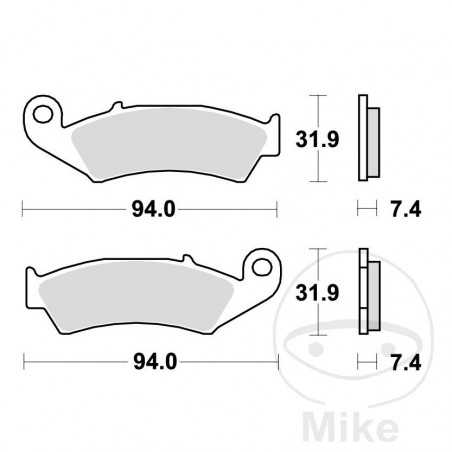 TRW Standard brake pads ALTN: 7370711 787.18.58