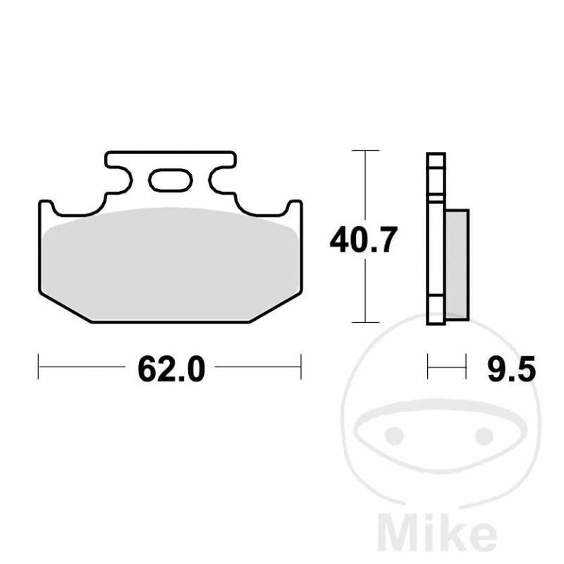 TRW SINTERED BRAKE PADS SI ALTN: 7377112 787.30.03