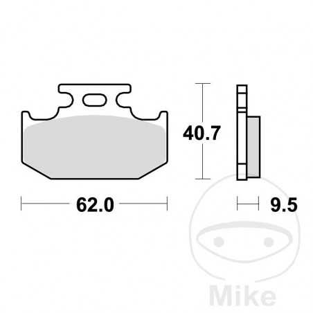 TRW SINTERED BRAKE PADS SI ALTN: 7377112 787.30.03