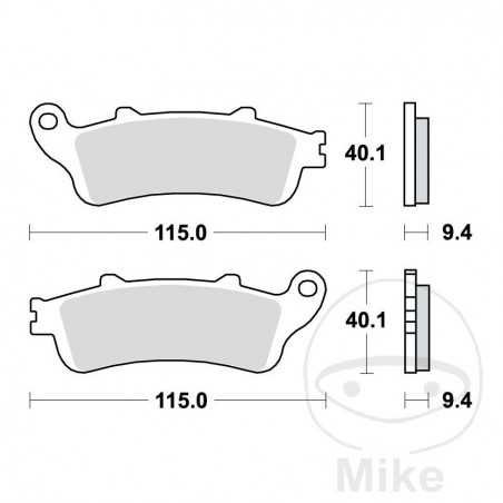 TRW Standard brake pads ALTN: 7320294 787.09.00