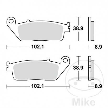 TRW SINTERED BRAKE PADS SCOOTER ALTN: 7322811 787.40.84