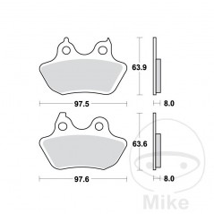 TRW Rear brake pad set PC 7870290