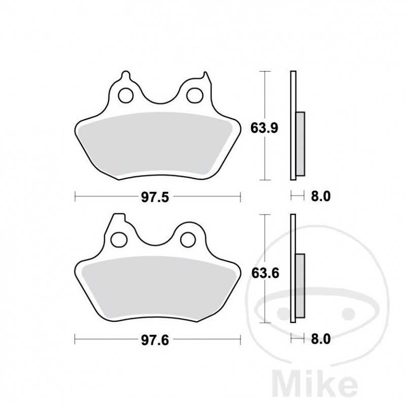 TRW Rear brake pad set PC 7870290