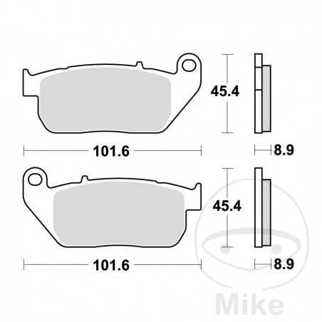 TRW Front brake pad set PC 7870284
