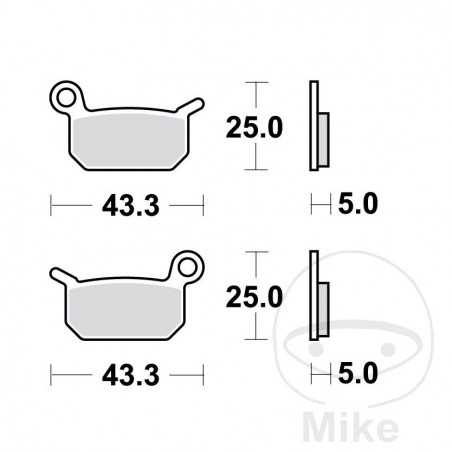 TRW PASTILLAS DE FRENO SINTERIZADAS SI ALTN: 7320625 787.42.33