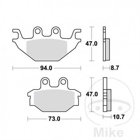 TRW Standard brake pads ALTN: 7323157 787.06.29