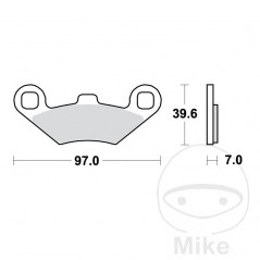 TRW SINTERED BRAKE PADS SI ALTN: 7325426 787.44.07