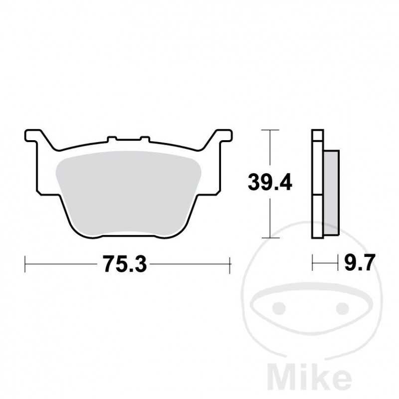 TRW SINTERED BRAKE PADS SI ALTN: 7325756 787.44.23