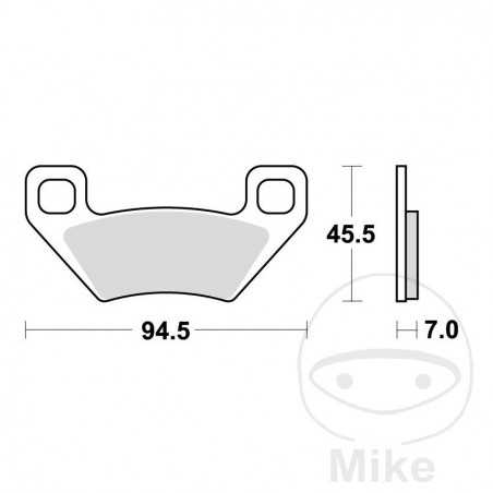TRW SINTERED BRAKE PADS SI ALTN: 7322100 787.44.49