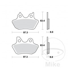 TRW Front brake pad set PC 7870287