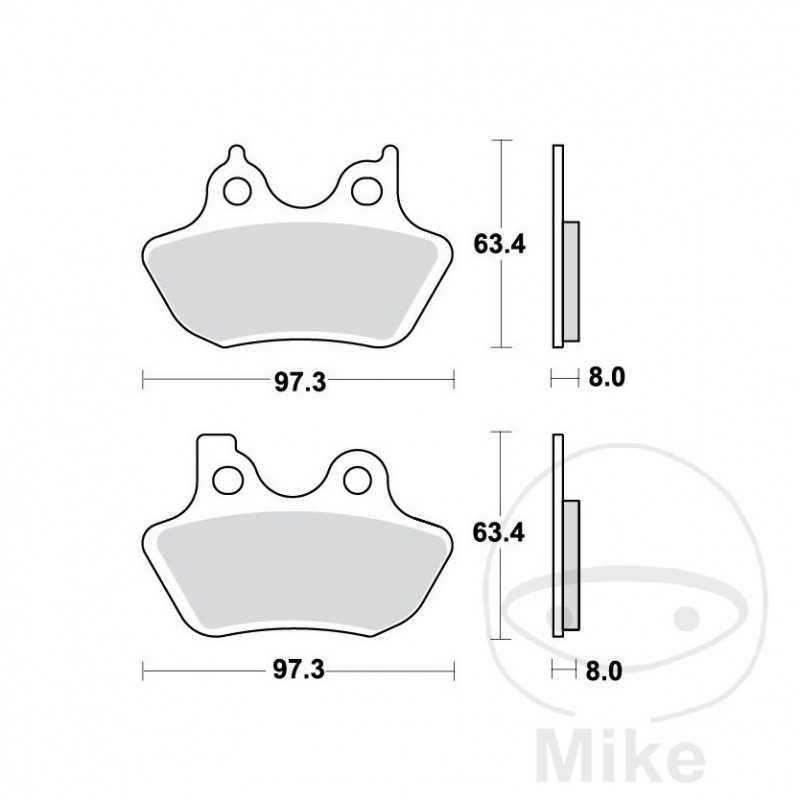 TRW Front brake pad set PC 7870287