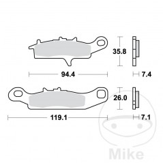 TRW SINTERED BRAKE PADS SI ALTN: 7325707 787.45.63