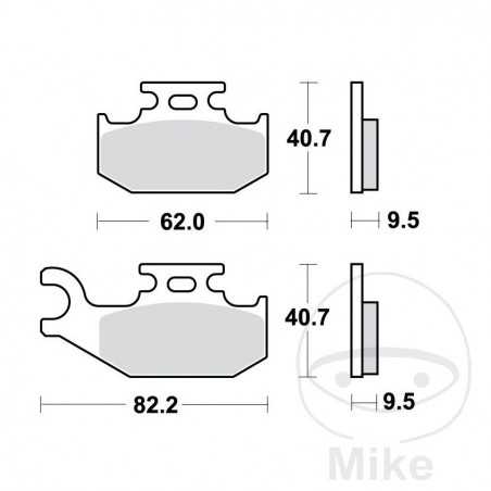 TRW SINTERED BRAKE PADS SI ALTN: 7325681 787.45.89