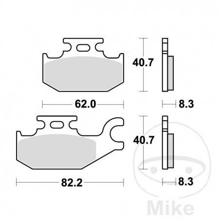 TRW SINTERED BRAKE PADS SI ALTN: 7322134 787.47.04